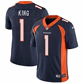 Nike Men & Women & Youth Broncos 1 Marquette King Navy Alternate NFL Vapor Untouchable Limited Jersey,baseball caps,new era cap wholesale,wholesale hats